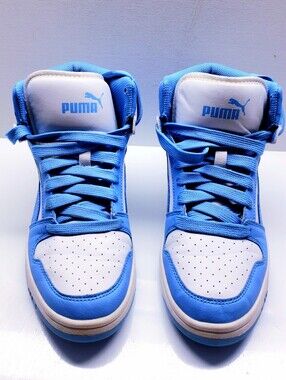 Puma Big Kids Rebound Layup Blue Hi Top Sneakers,  Boys Size 6M